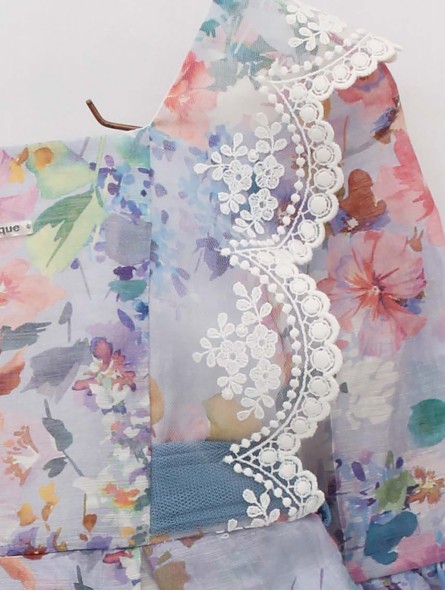 Vestido flores corte cintura