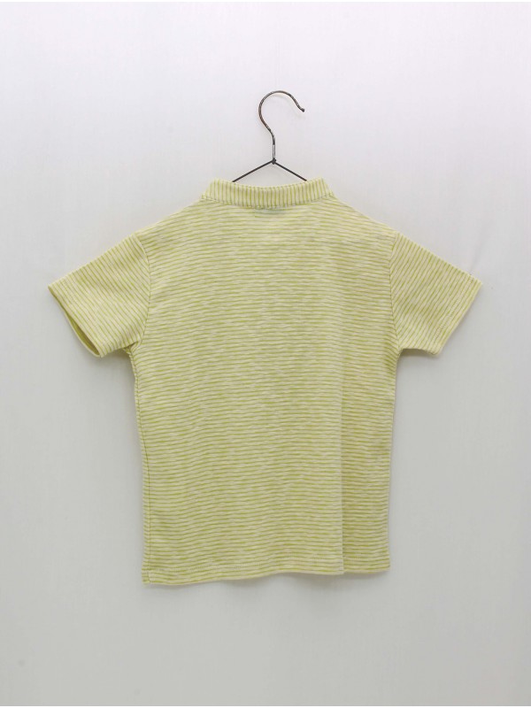 Camiseta rayas cuello mao