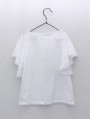 Camiseta blanca manga volante