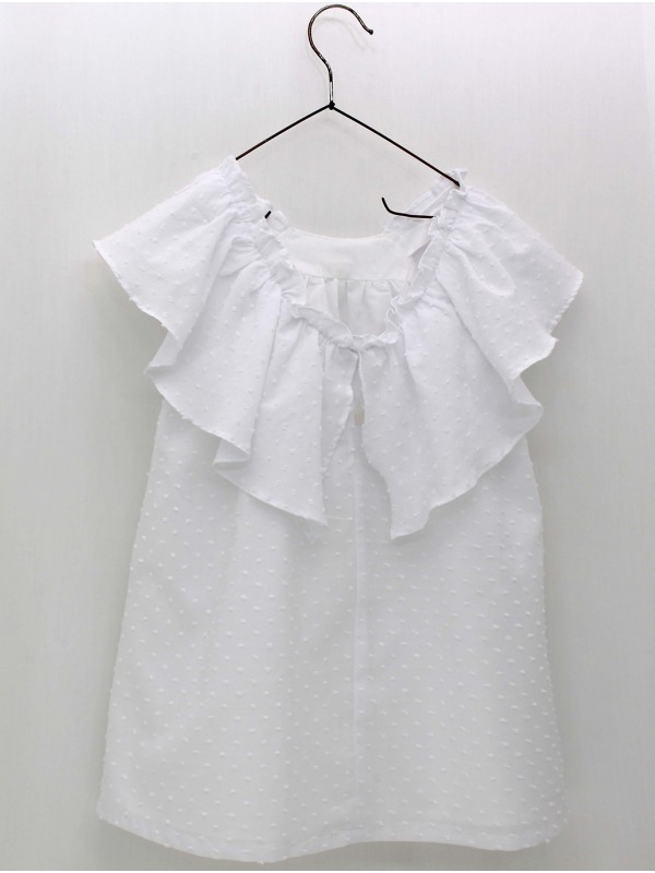 Vestido plumeti blanco