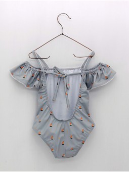Girl's swimsuit Sailboats