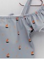 Girl's swimsuit Sailboats
