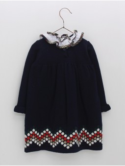 Vestido de punto con greca