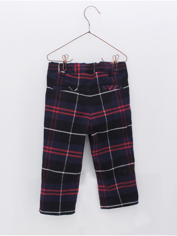 Pantalón largo cuadros