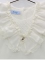 Vestido punto con puntilla valencienne