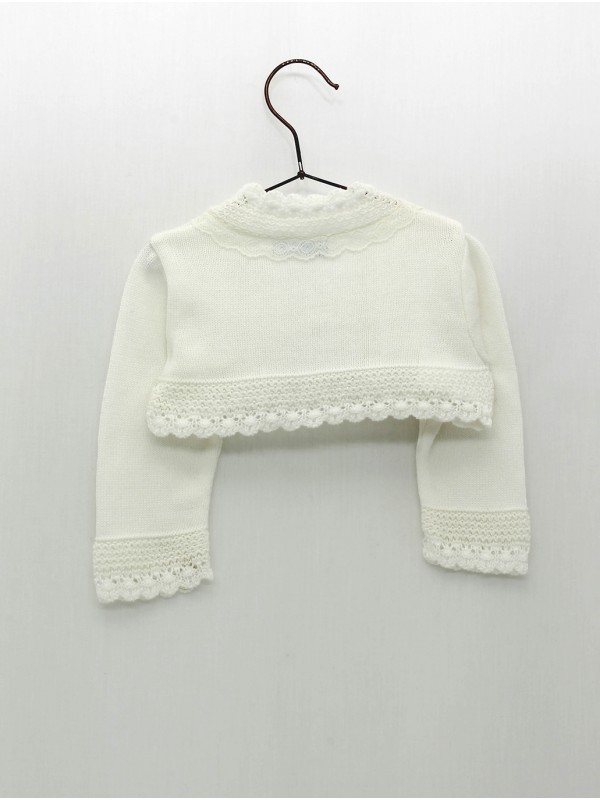 Chaqueta puntas redondas con puntilla
