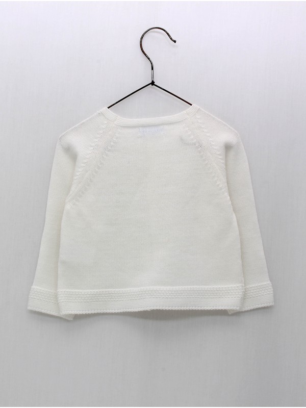 Chaqueta larga punto liso