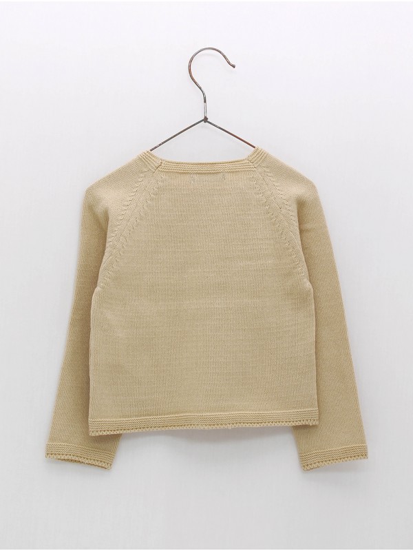 Chaqueta larga bolsillos simulados