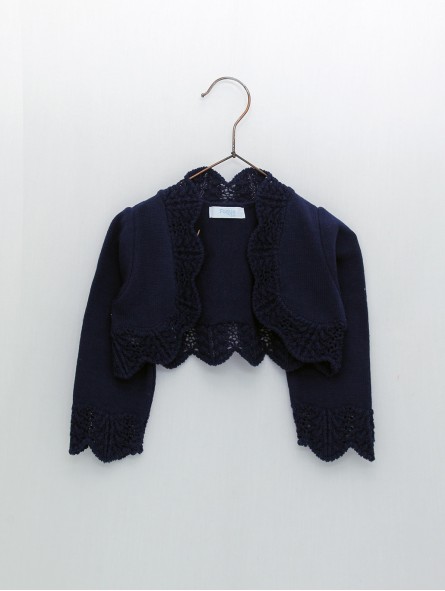 Chaqueta con ondas e calados