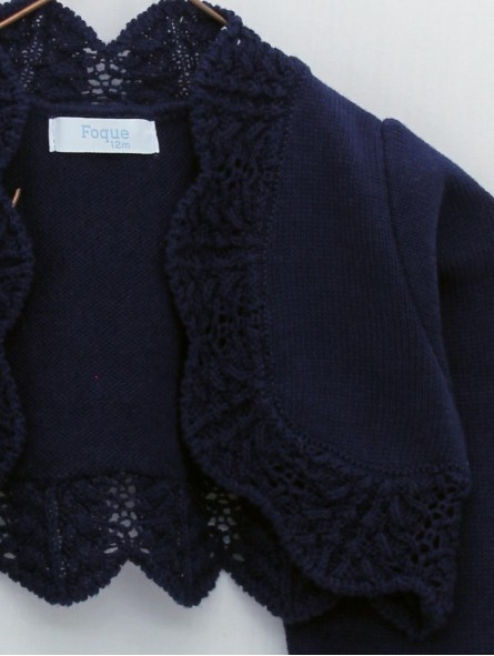 Chaqueta con ondas e calados