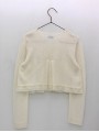 Chaqueta larga con entredós valencienne
