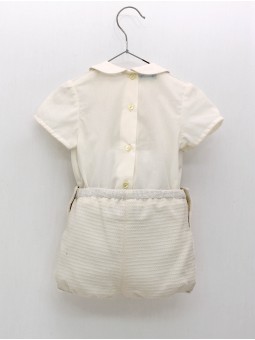 Conjunto blusa batista y pantalón corto