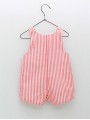 Flora striped dungarees