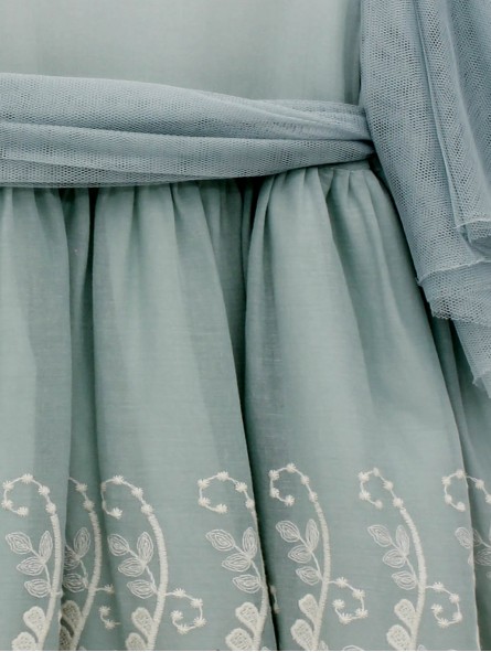 Betania Embroidered Fretwork Dress