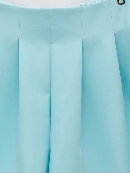 Short with pleats