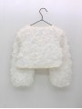 CHAQUETA BOLERO EN TEJIDO FLORY MANGAS ABULLONADAS CC. CATERINA