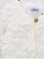 CHAQUETA BOLERO EN TEJIDO FLORY MANGAS ABULLONADAS CC. CATERINA