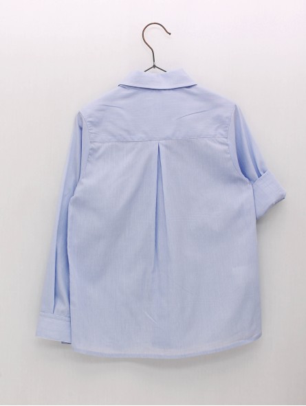 Camisa mil raias celeste Camisa mil raias celeste