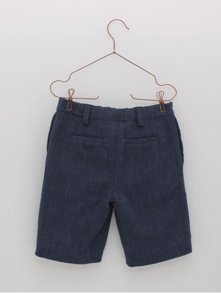 Pantalón curto azul mariño