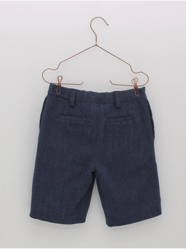 Pantalón curto azul mariño
