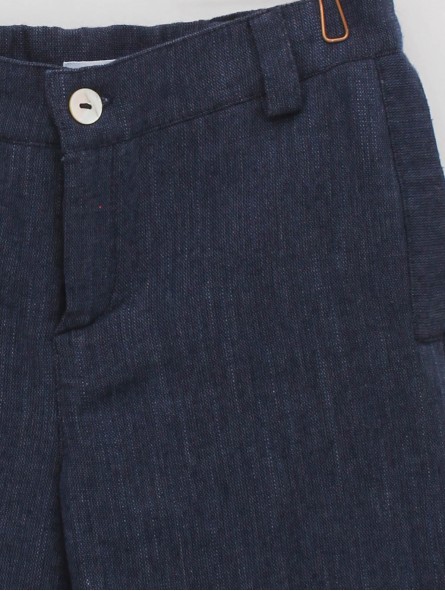 Pantalón curto azul mariño