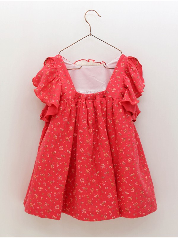 Vestido flores con encaixe