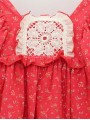 Vestido flores con encaixe