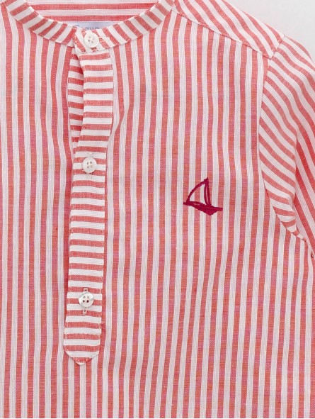 Camisa rayas rojas