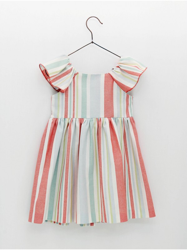 Vestido camisero raias