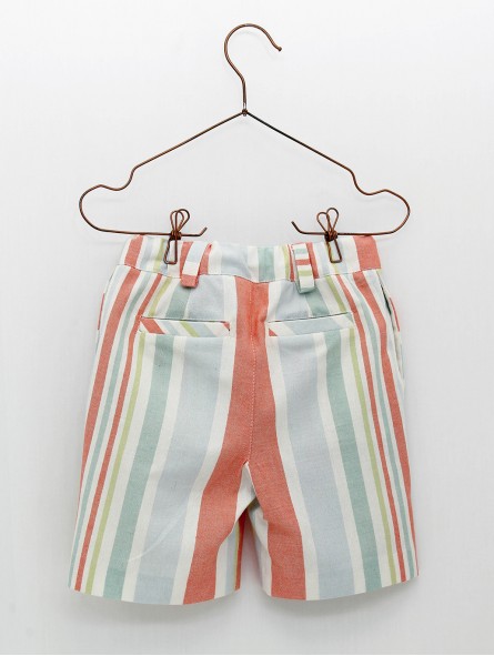 Pantalón curto raias