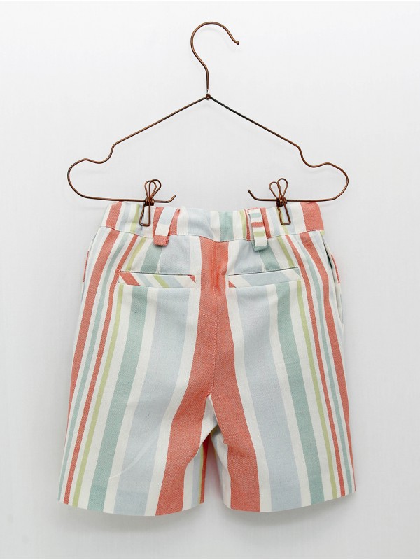 Pantalón curto raias