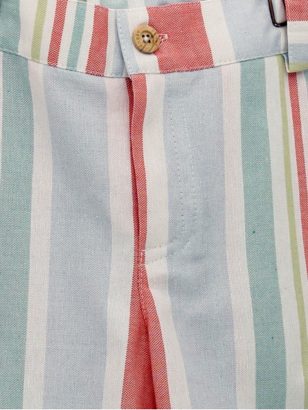 Pantalón curto raias