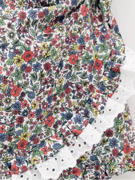 Saia pantalón de flores