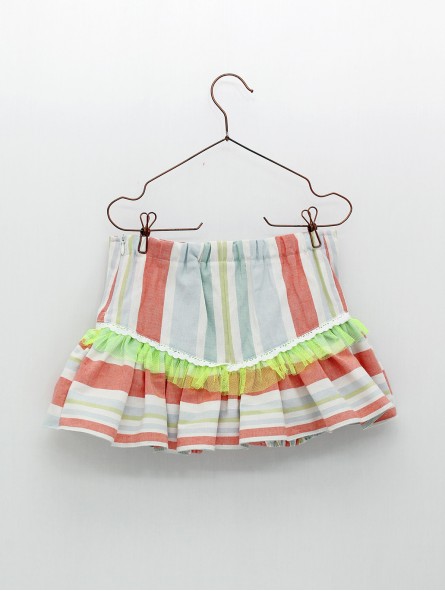 Short niña rayas