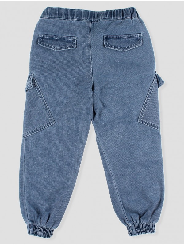 Pantalón vaquero largo jogger cargo