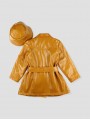 IMPERMEABLE DE CHAROL CON CINTURÓN Y GORRO A JUEGO CC. PLUMETI