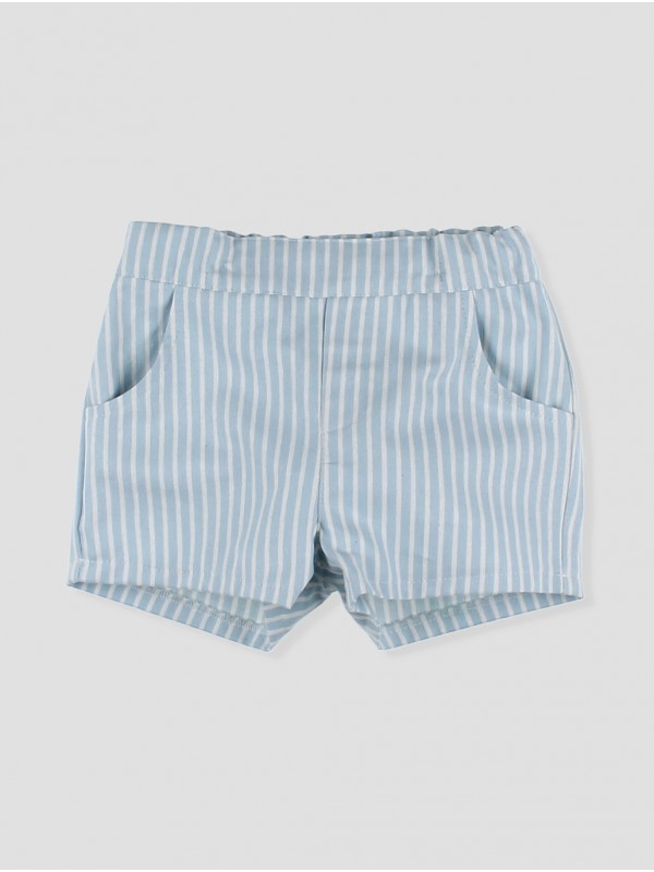 La Toscana Striped cotton shorts