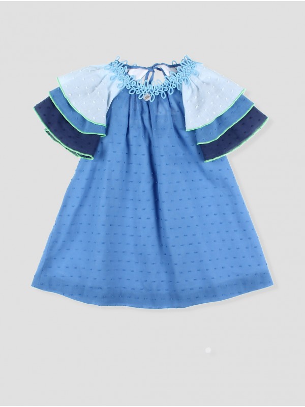 Girls' blue plumeti