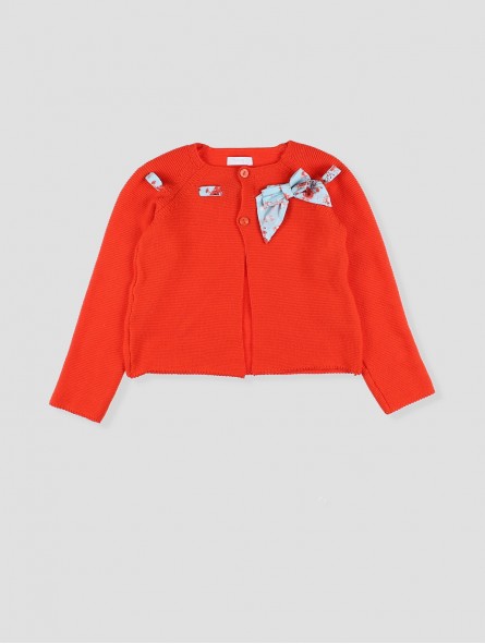 Jaqueta longa com laço