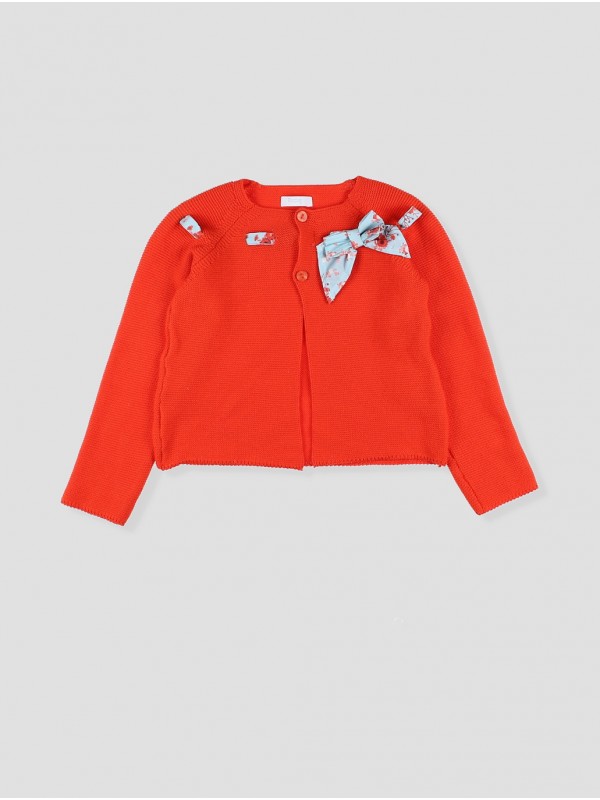 Jaqueta longa com laço