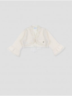 Chaqueta bolero lazo tul