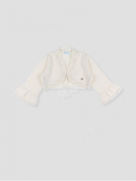 Chaqueta bolero lazo tul