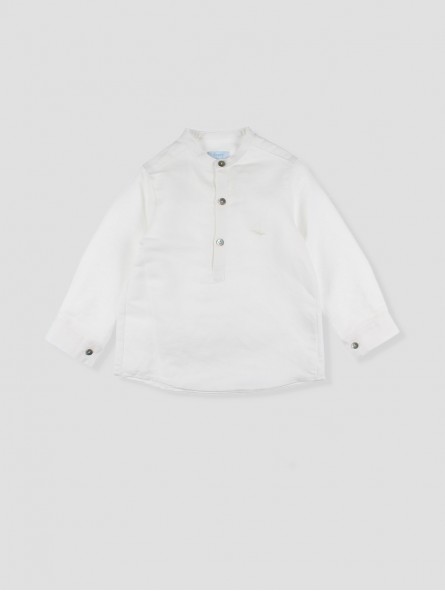 White linen shirt
