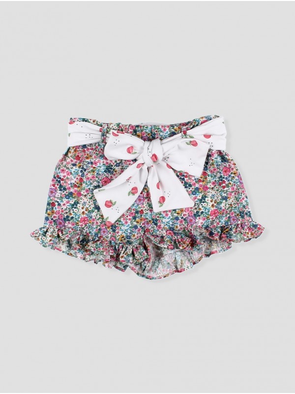 Pantalón corto flores Aveiro