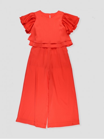 Coral girl jumpsuit