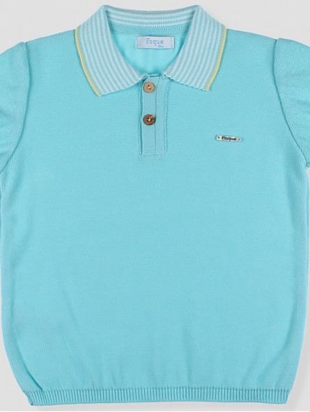 Saint Tropez Knitted polo-shirt