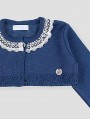 Chaqueta corta cuello guipur