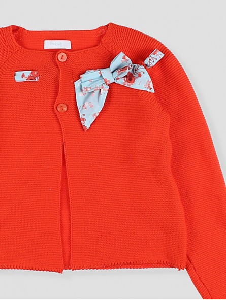 Jaqueta longa com laço