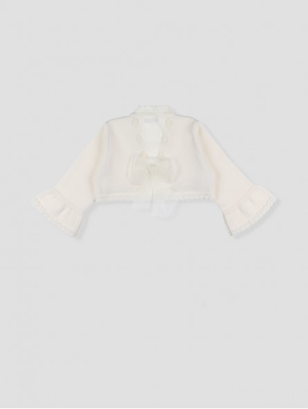 Chaqueta bolero lazo tul