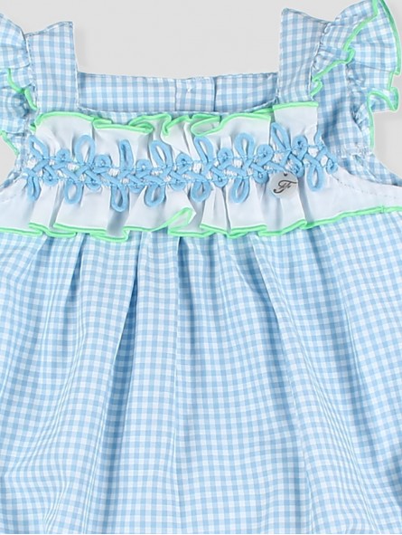 Baby gingham Santorini